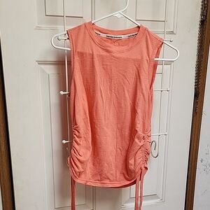 Calvin Klein Ruched Tie Front Tank Top